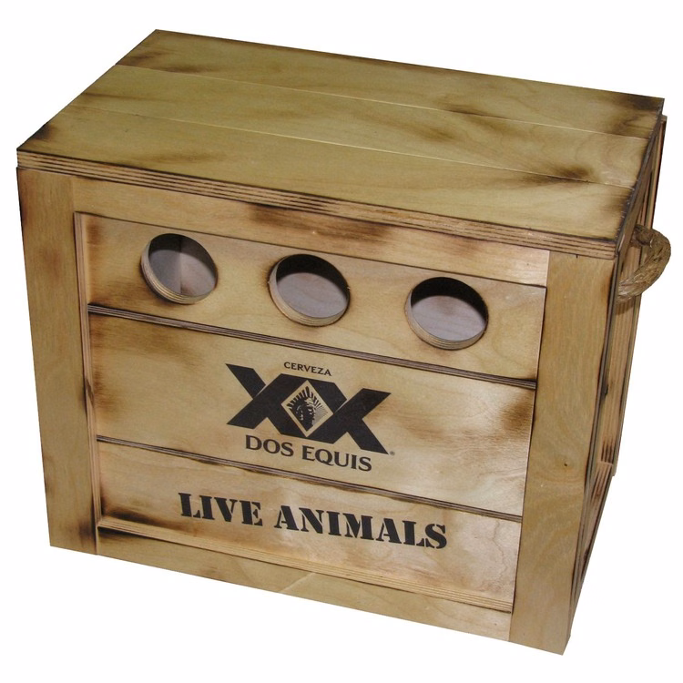 Wood Crate Box, 15" x 9" x 12"