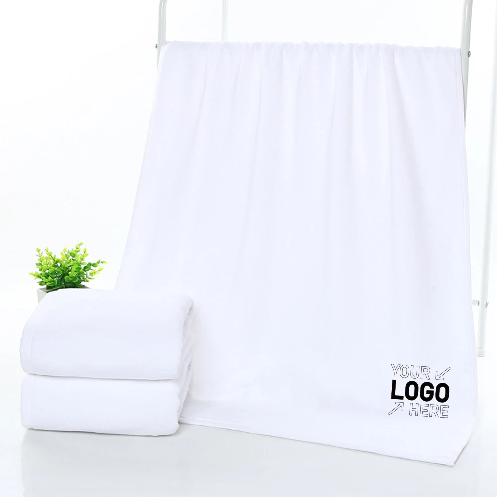 100% Cotton White Soft Bath Towel 1