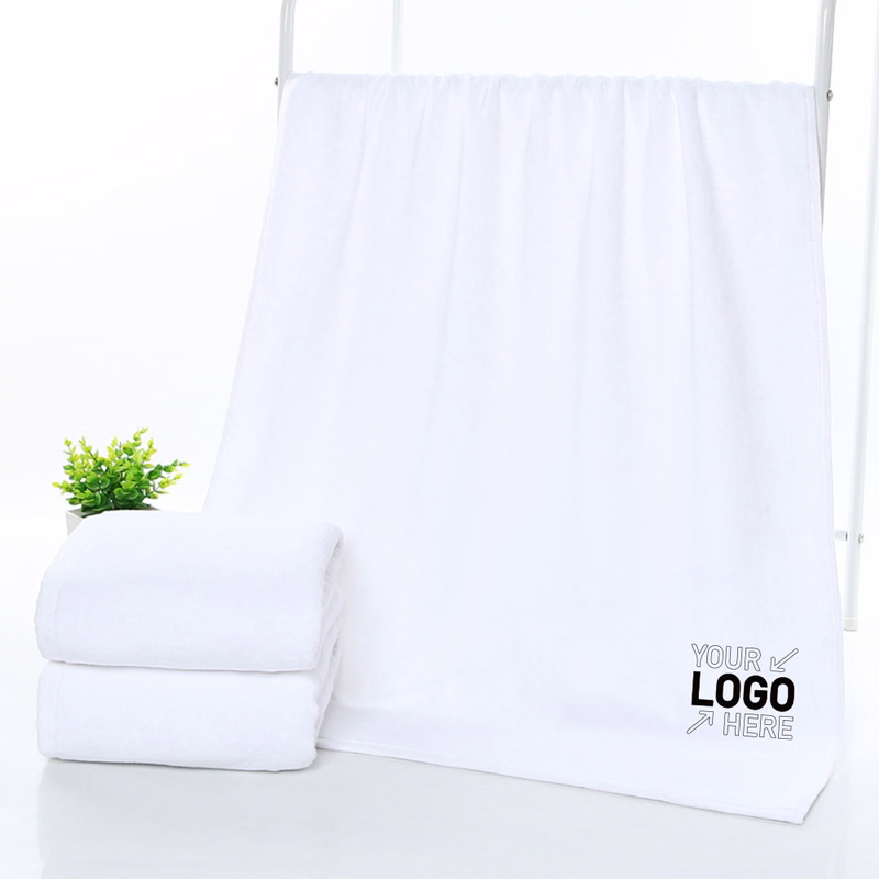 100% Cotton White Soft Bath Towel 