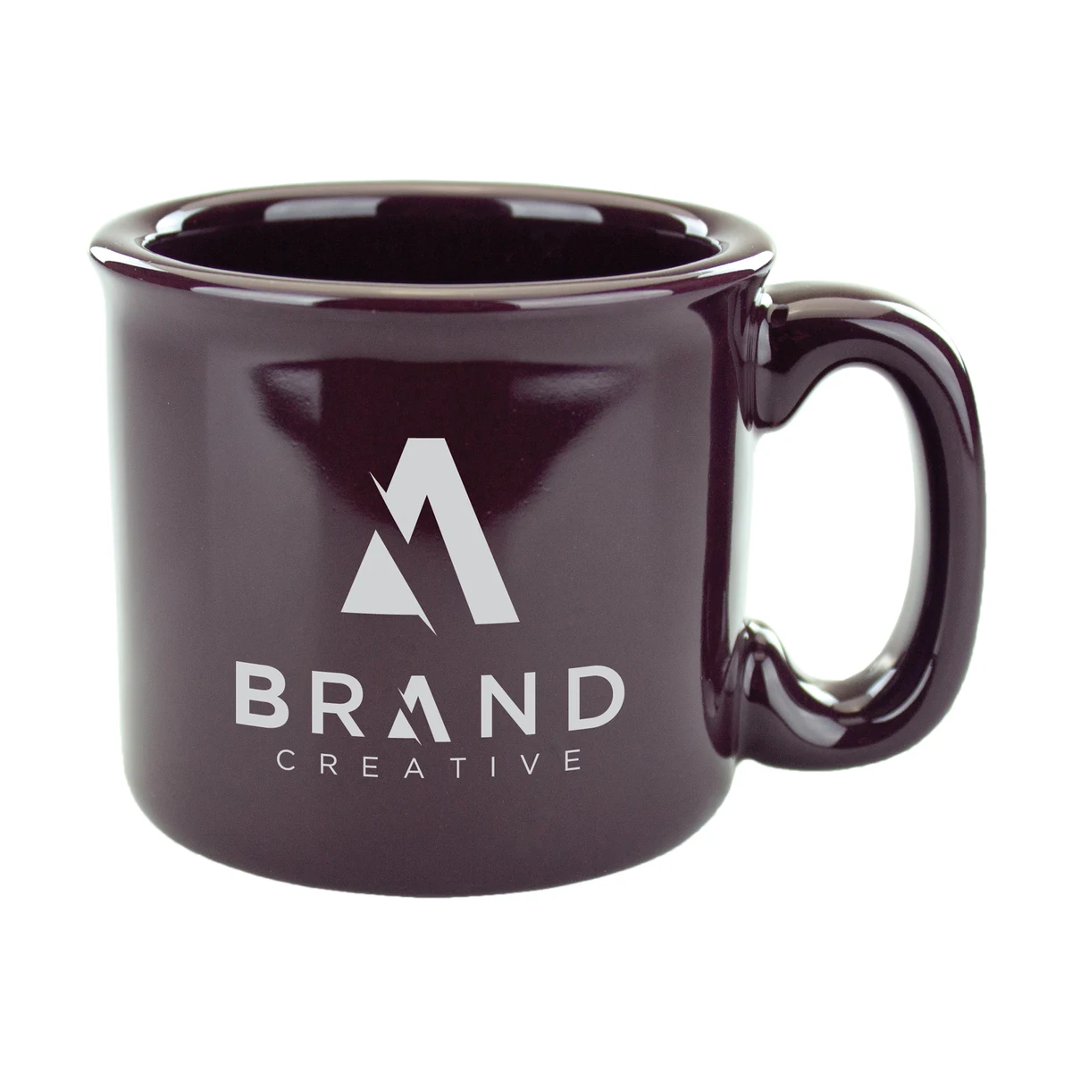 15 oz. Solid Dark Plum Campfire Mug 1