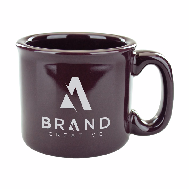 15 oz. Solid Dark Plum Campfire Mug