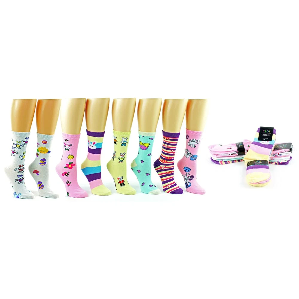Women's Crew Socks - Easter Size 9-11 1