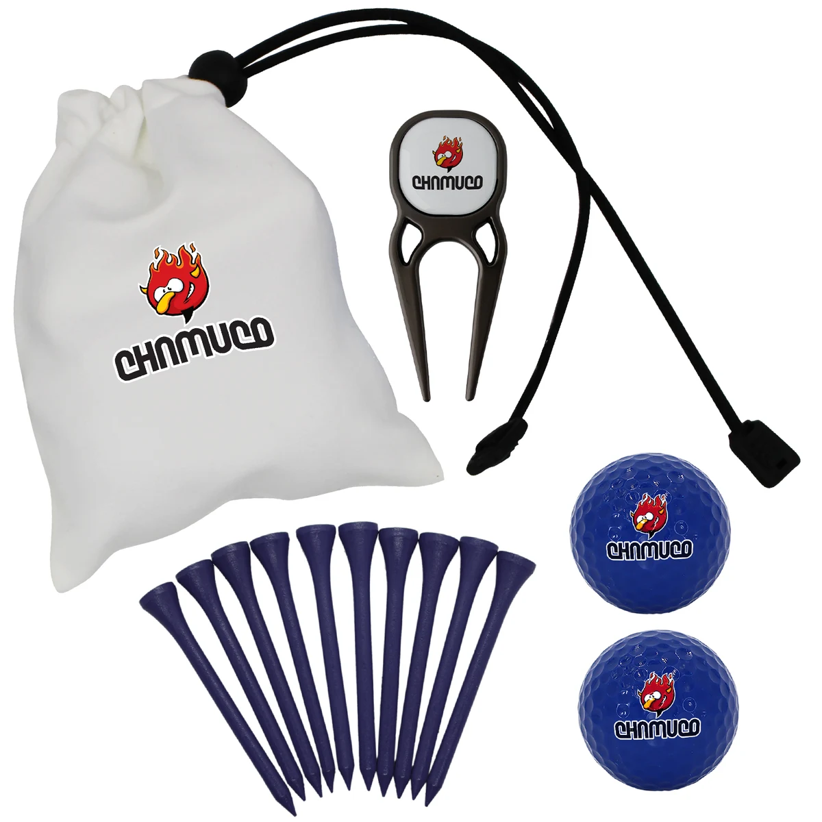 Pouch Pack Golf Essentials Gift Set - Golf Ball, Divot Tool & Tees 1