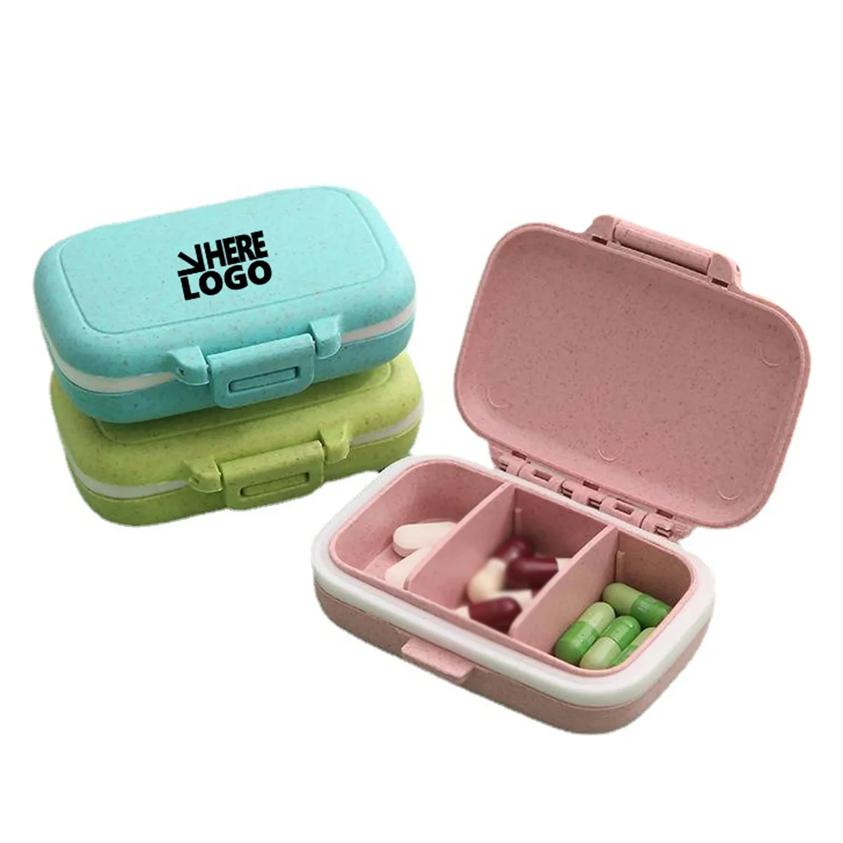 Portable Daily Pill Case MOQ 100PCS 1