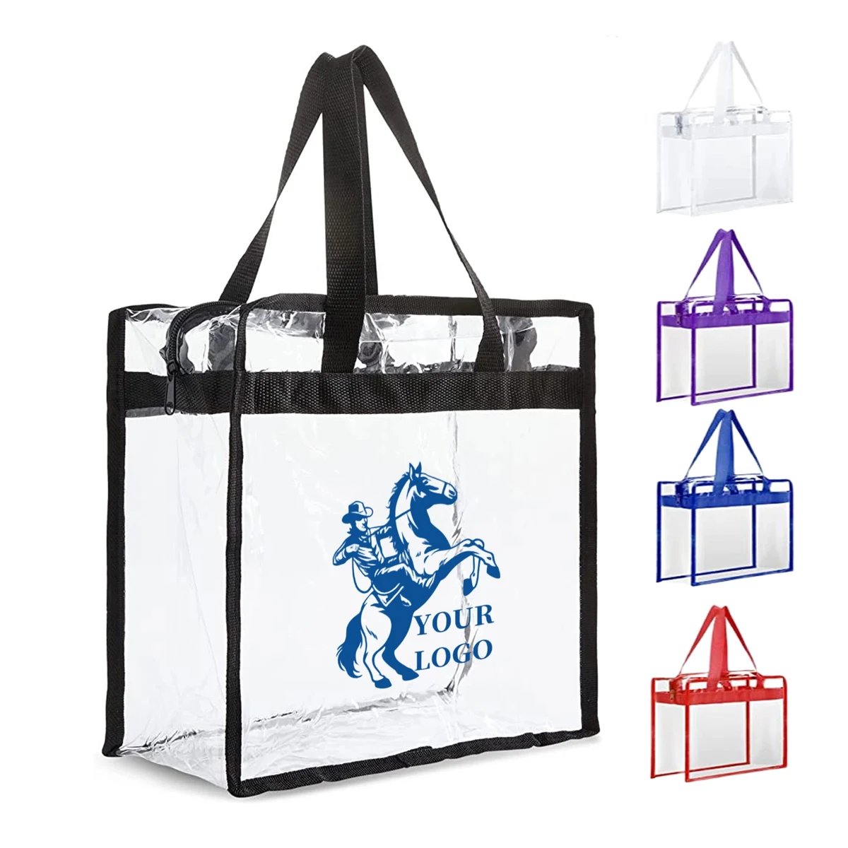 Largre PVC Clear Shopping Tote Bag 1
