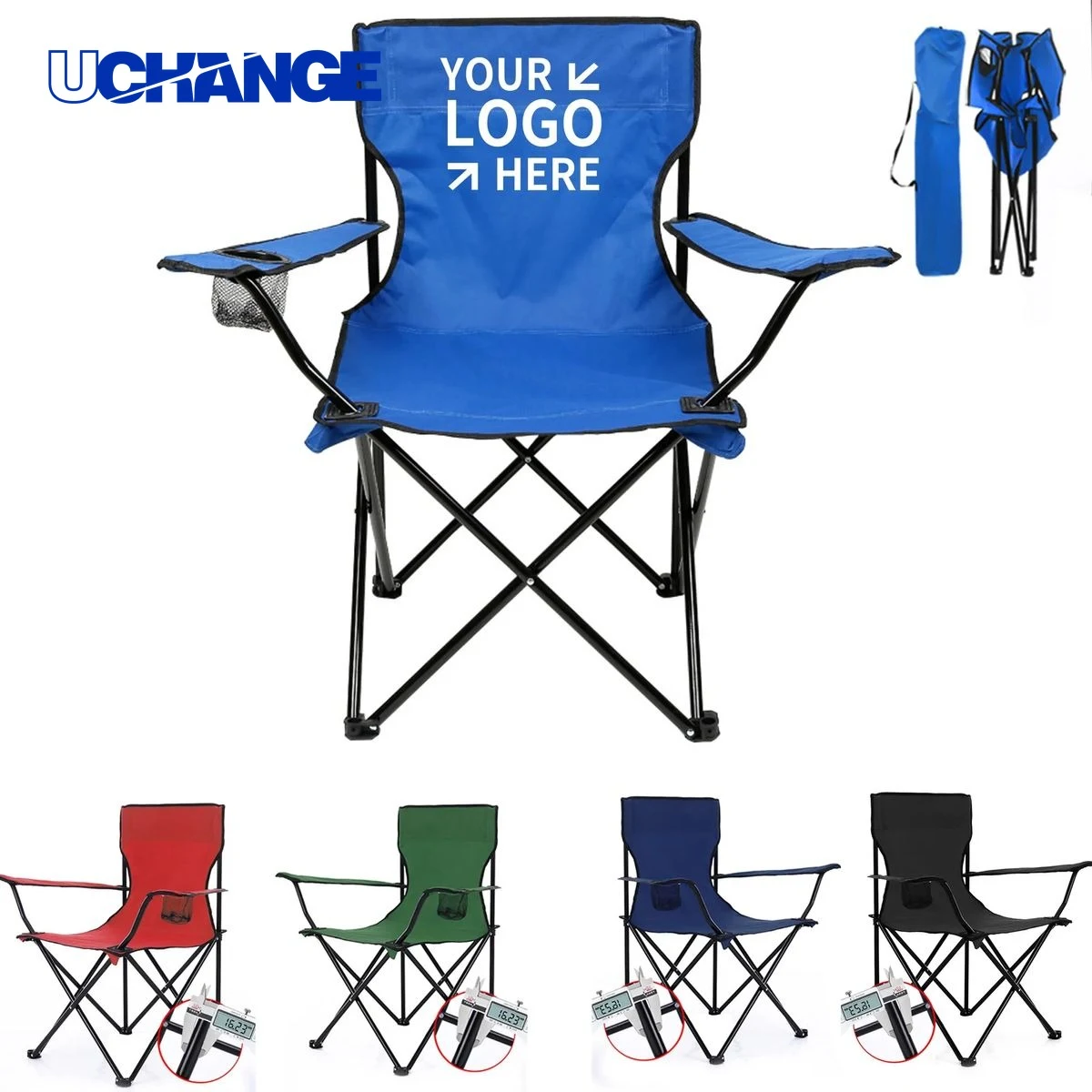 Beach & Camping Folding Chair with Carry Bag Outdoor Seating 1