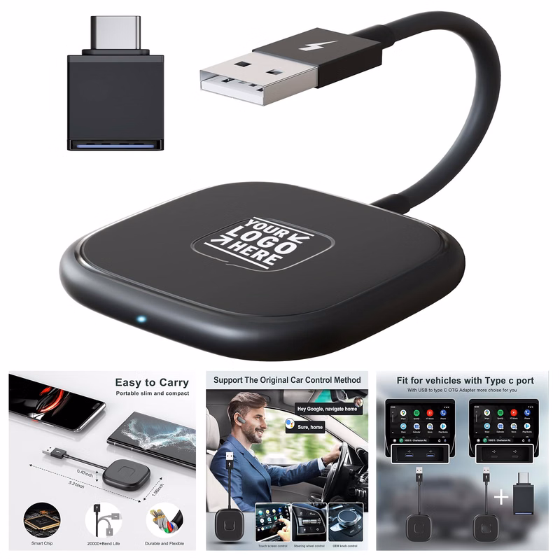 5GHz WiFi Low Latency All Factory Wireless Android Auto Adapter Car Model Year After 2015