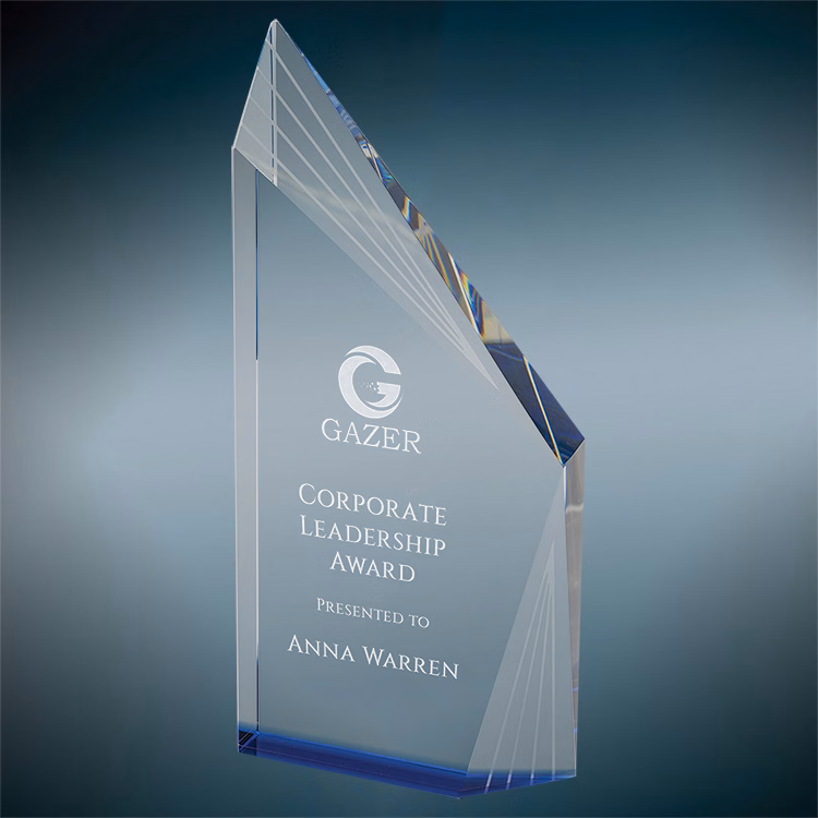 Austin Crystal Award-Blue