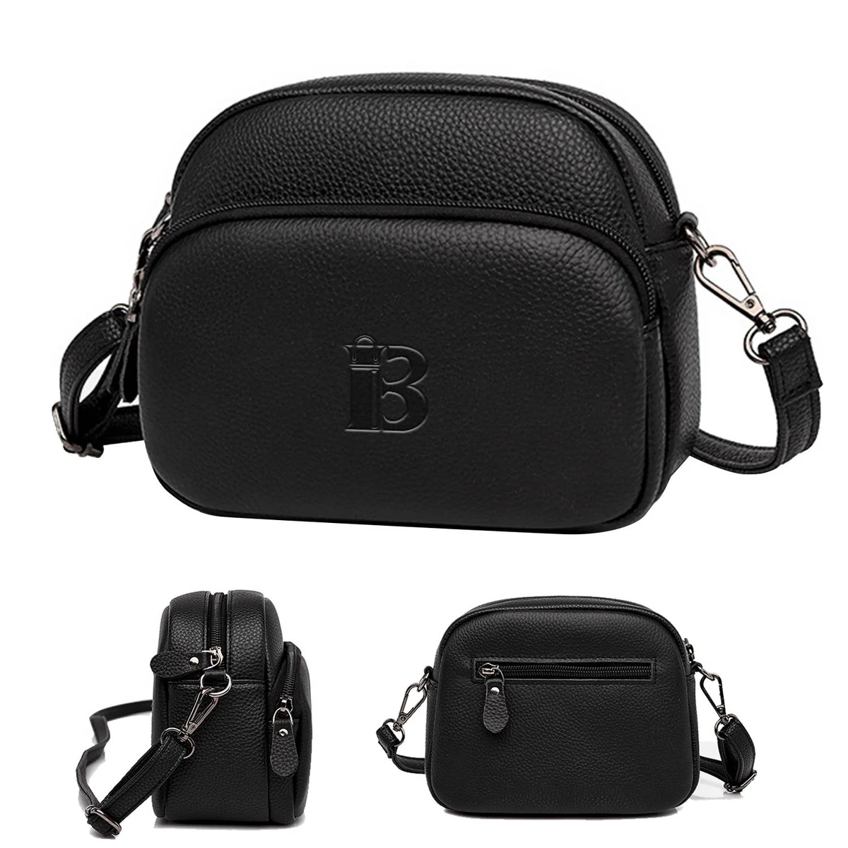Genuine Leather Shoulder Satchel Bag 1