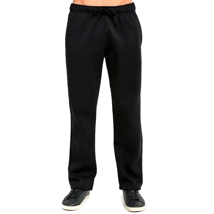 Men's Fleece Sweatpants Black 3X 1
