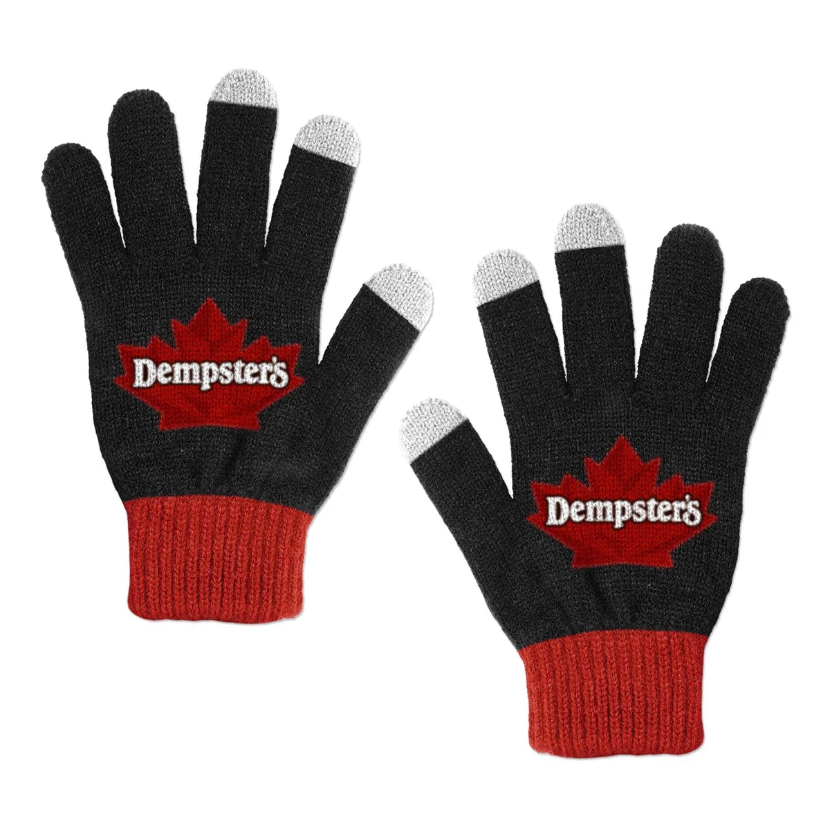 Knitted Custom Jacquard Touchscreen Gloves 1