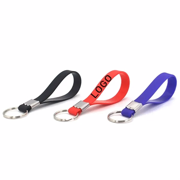 Custom Keychain Bracelet Lanyard — Wearable Key Ring Promotional Jewelry Item