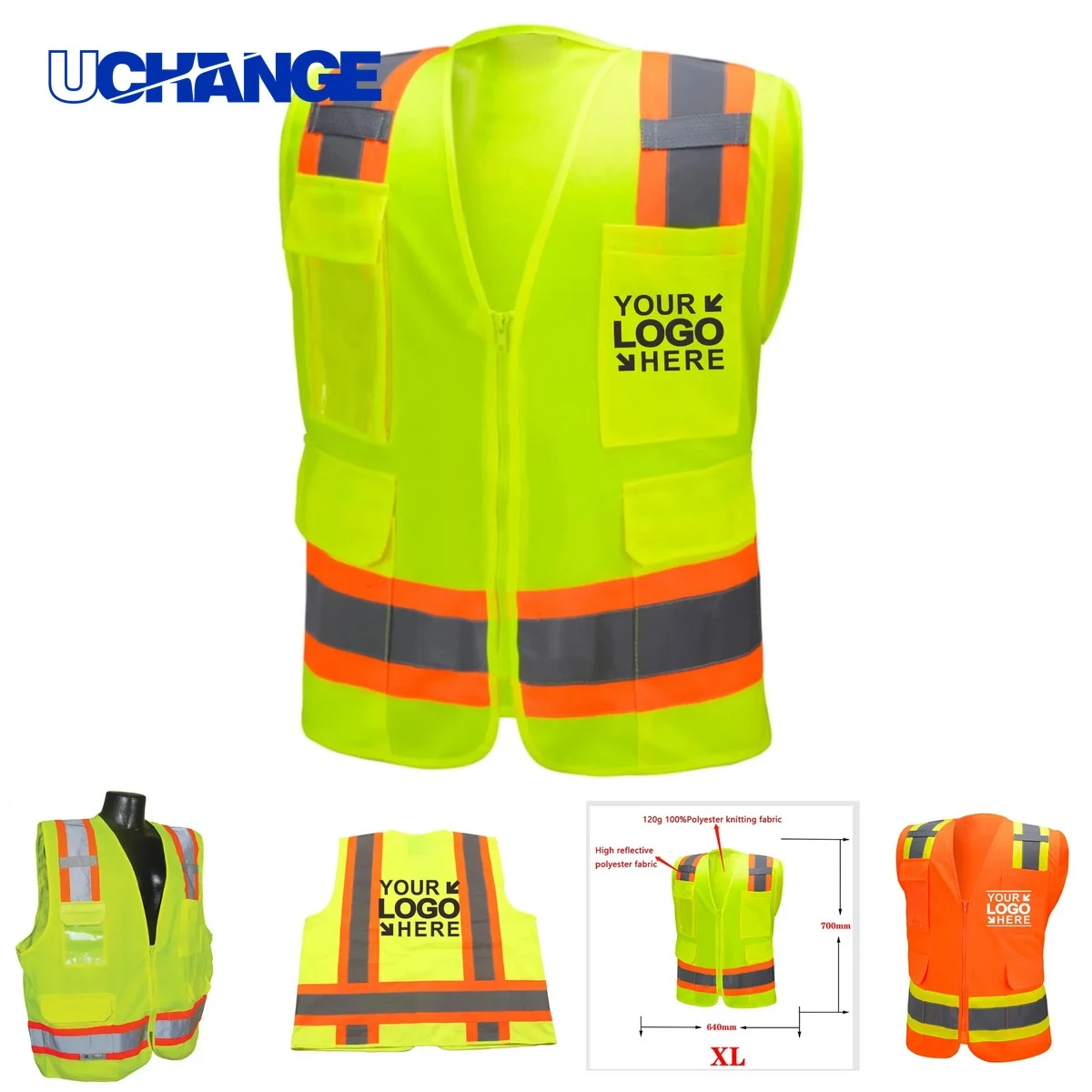 Two-Tone High-Visibility Safety Vest 1