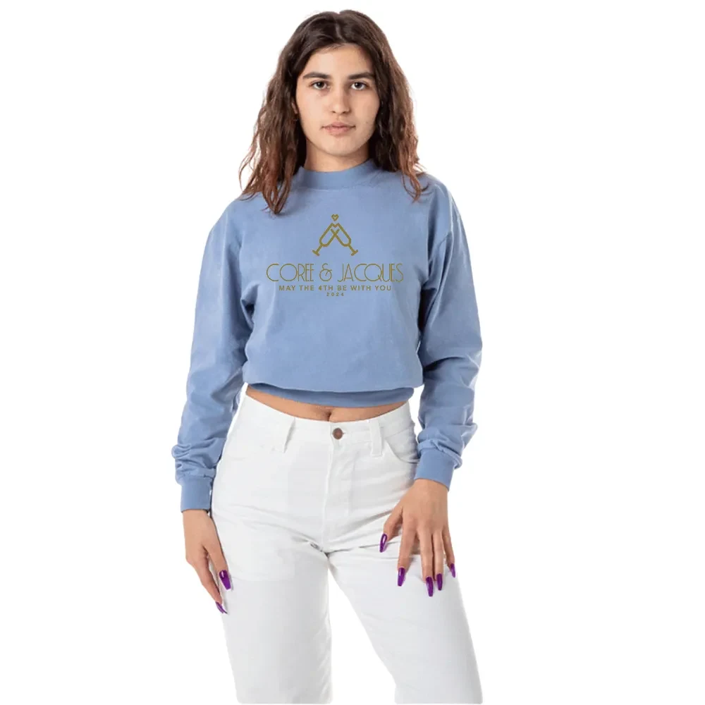 Long Sleeve Crop Mock Neck 1