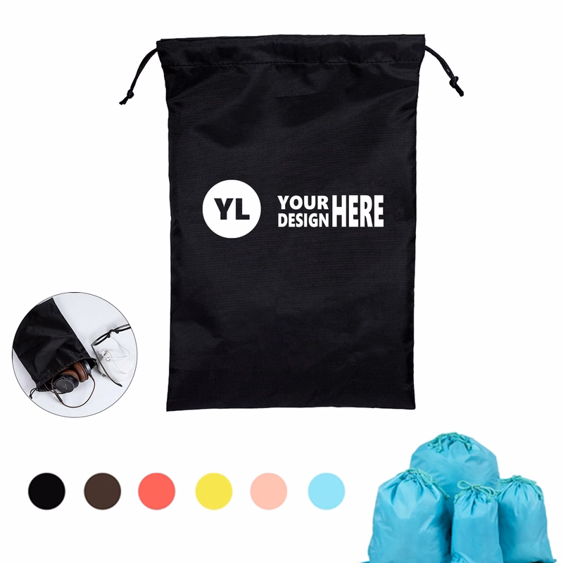 Portable Travel Bag with Nylon Drawstring Design