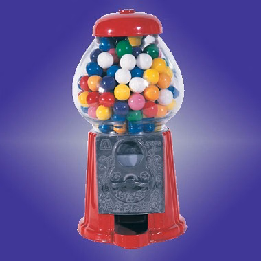 9" H DIE CAST IRON GUMBALL MACHINE