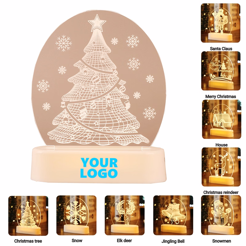 Warm White Christmas LED Night Light