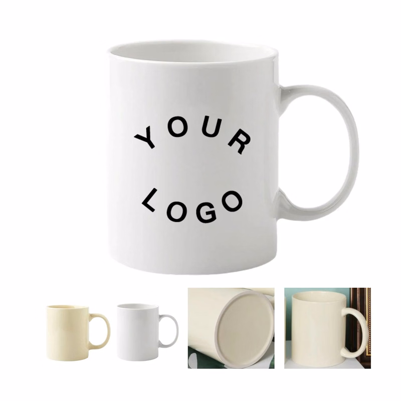 12oz Ceramic Coffee Mug with Classic C Handle Design