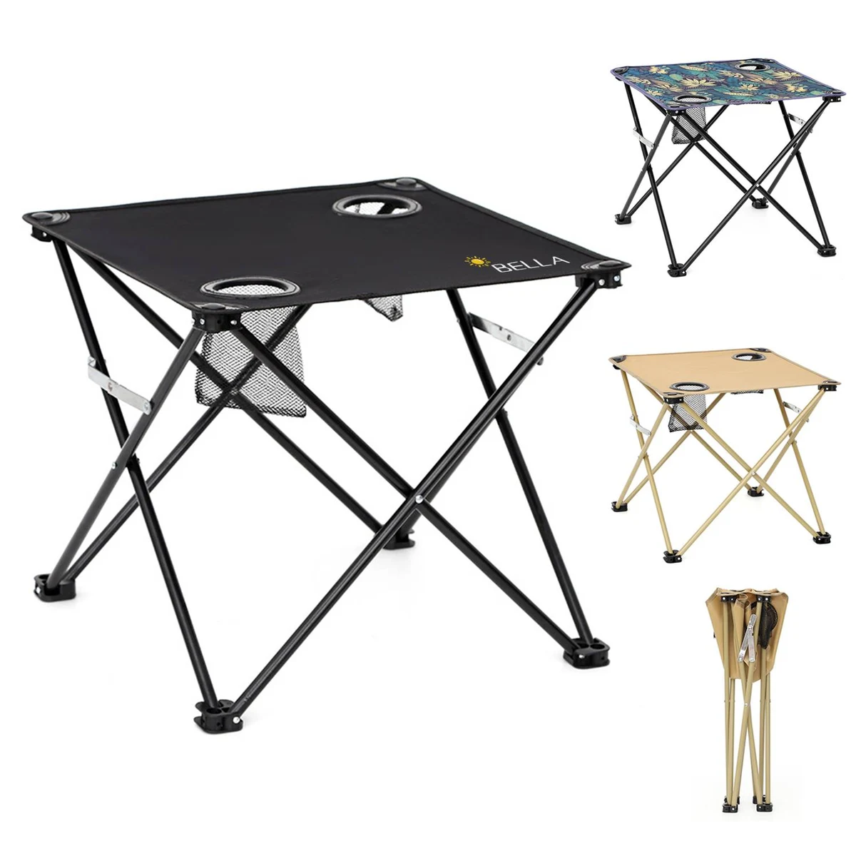 Oxford Outdoor Foldable Table With Two Cup Holders 1