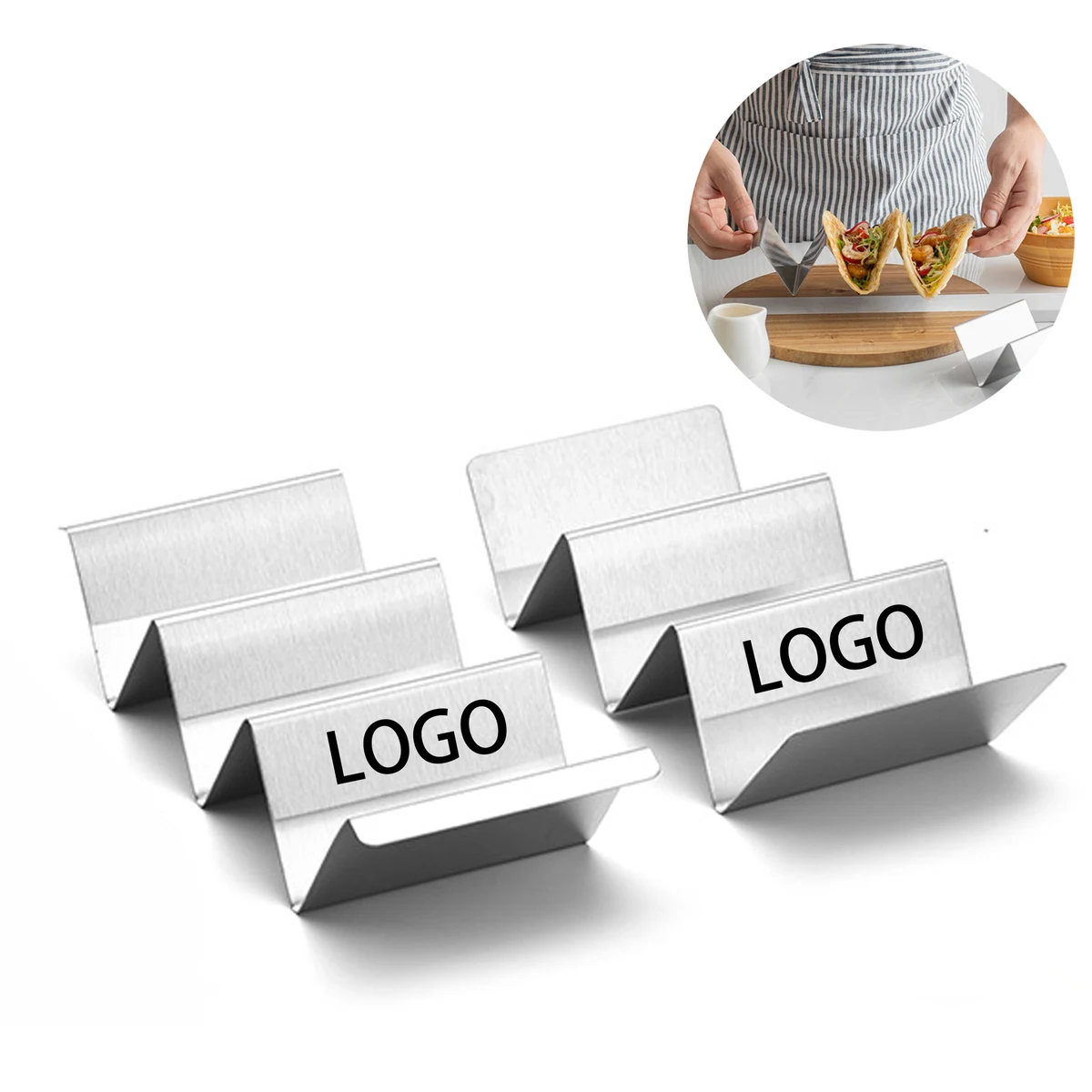 MOQ 50 Stainless Steel Taco Holder Stand 1
