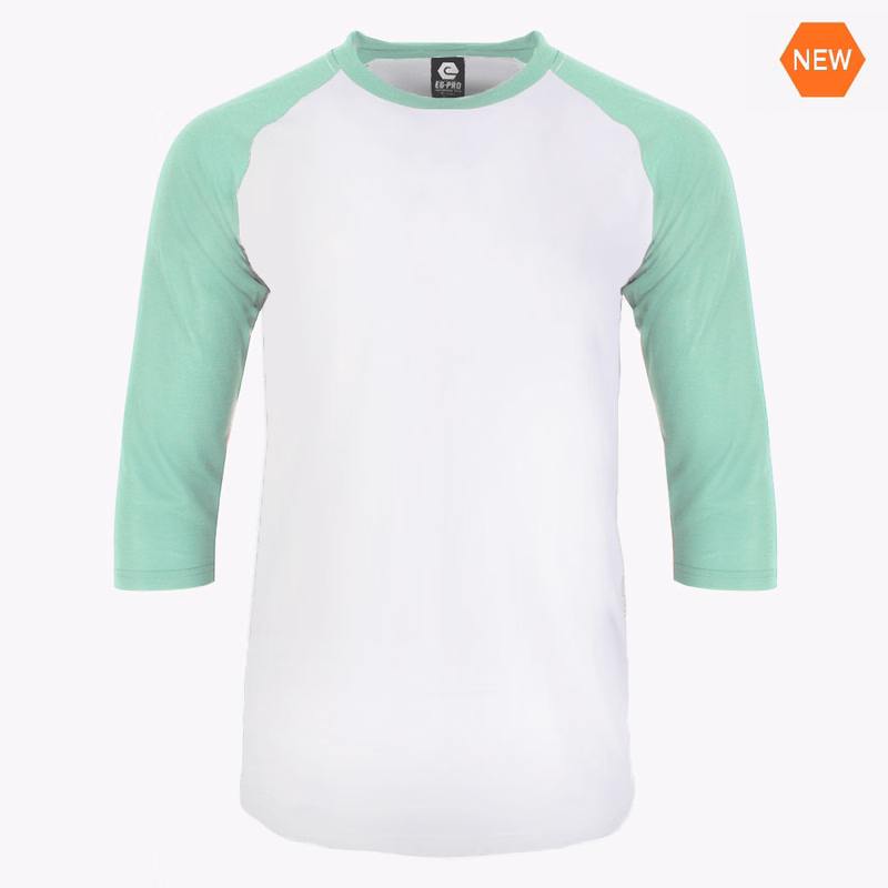 #H215 - Varsity Men's 3/4 Sleeve Baseball Tee White Body