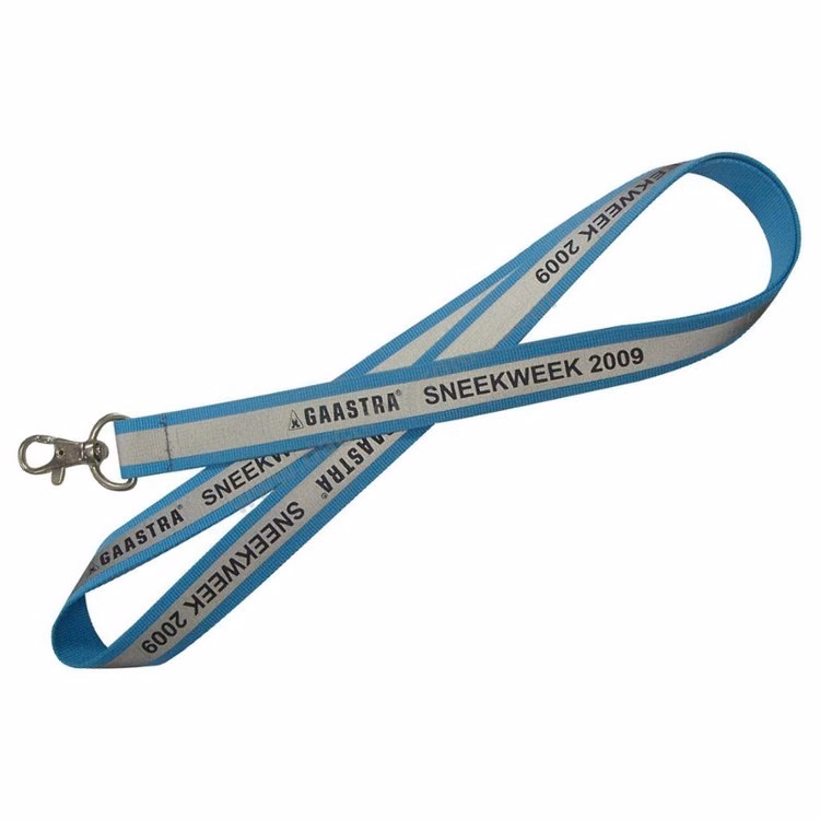 1" Neck Lanyard with Reflective Outer Edges