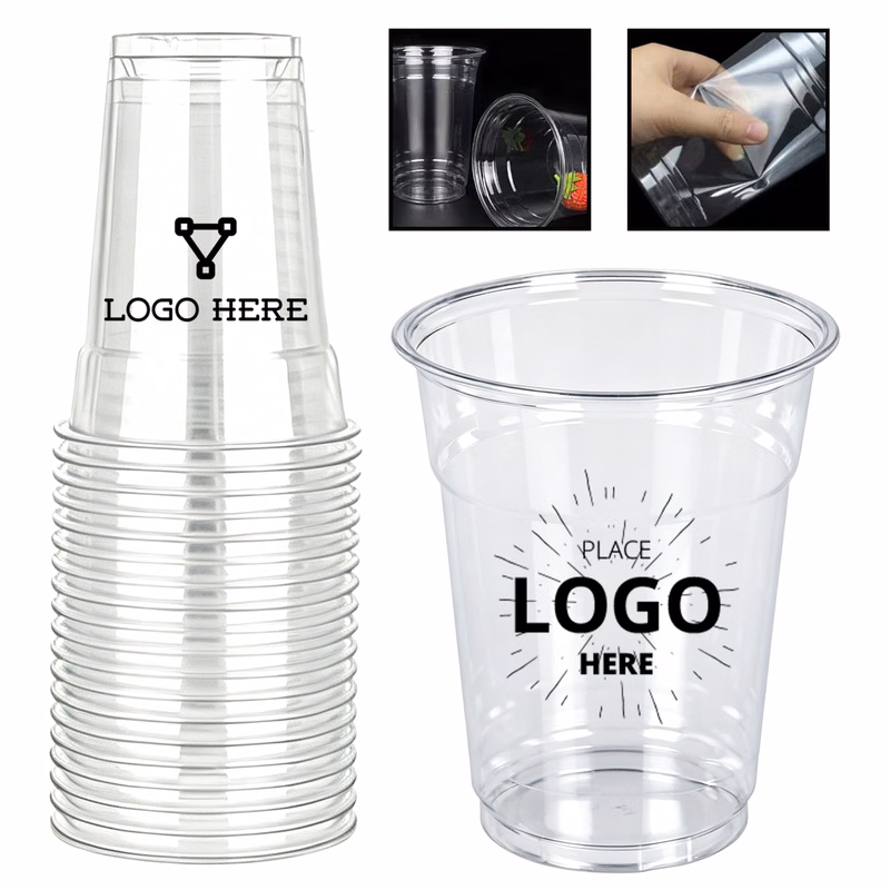 16oz Wrap-Printed Disposable Cold Drink Cup