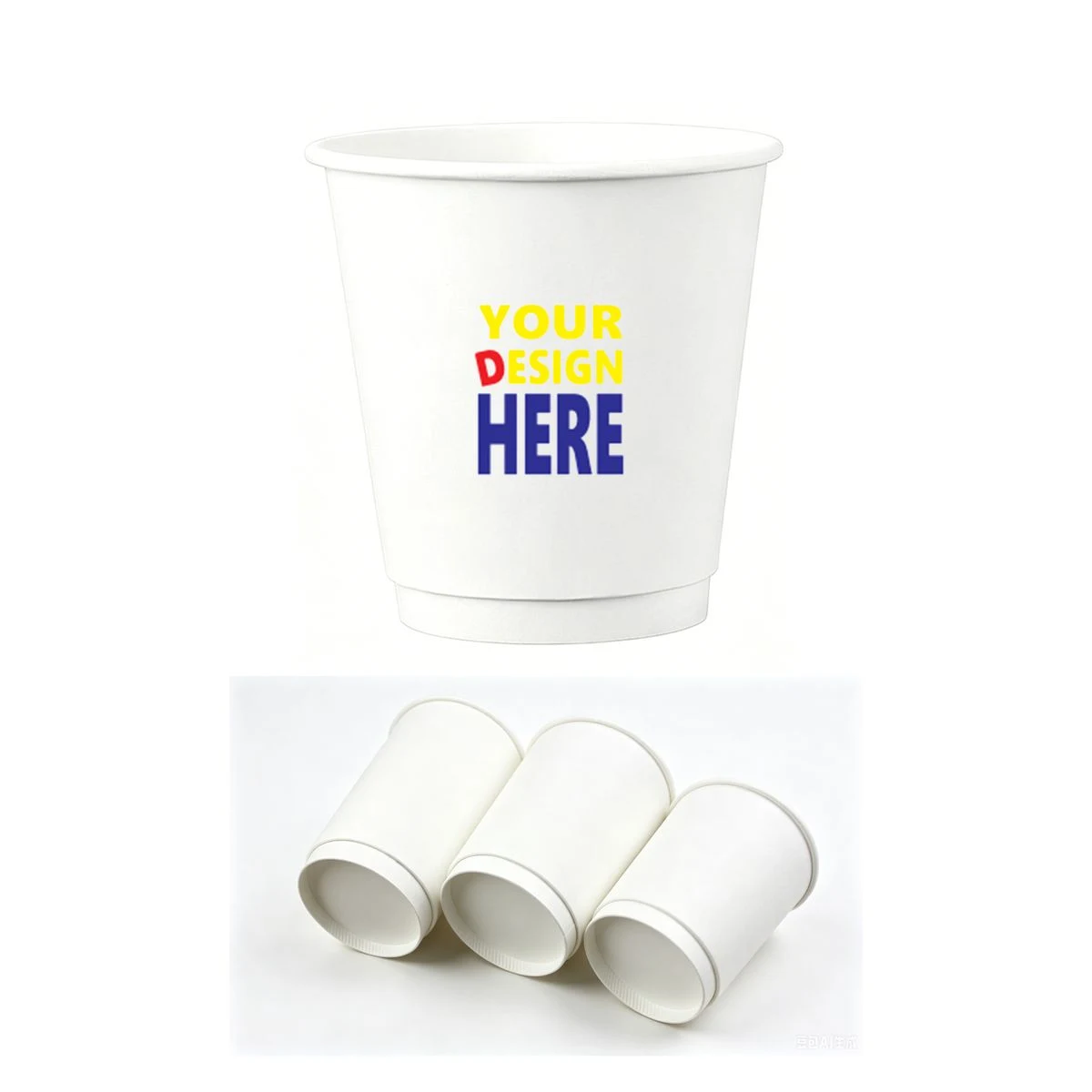8 oz Double-Wall Thickened Disposable Paper Cup 1