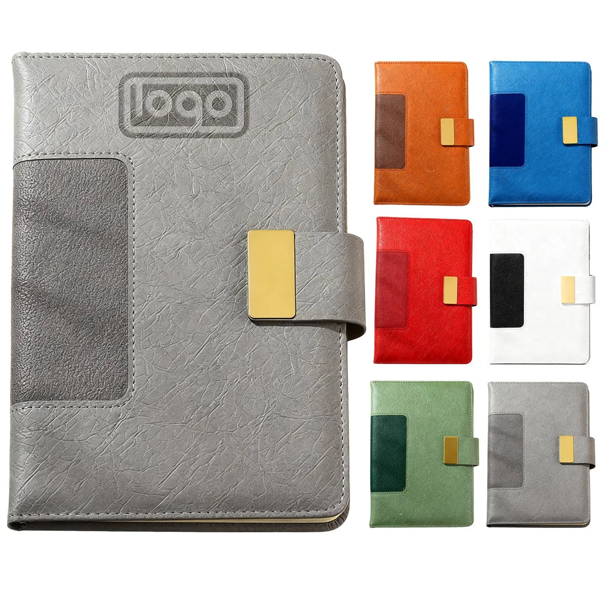 A5 PU Leather Magnetic Snap Notebook 1
