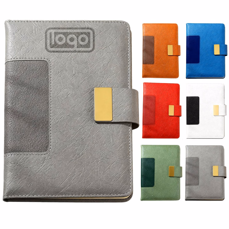A5 PU Leather Magnetic Snap Notebook