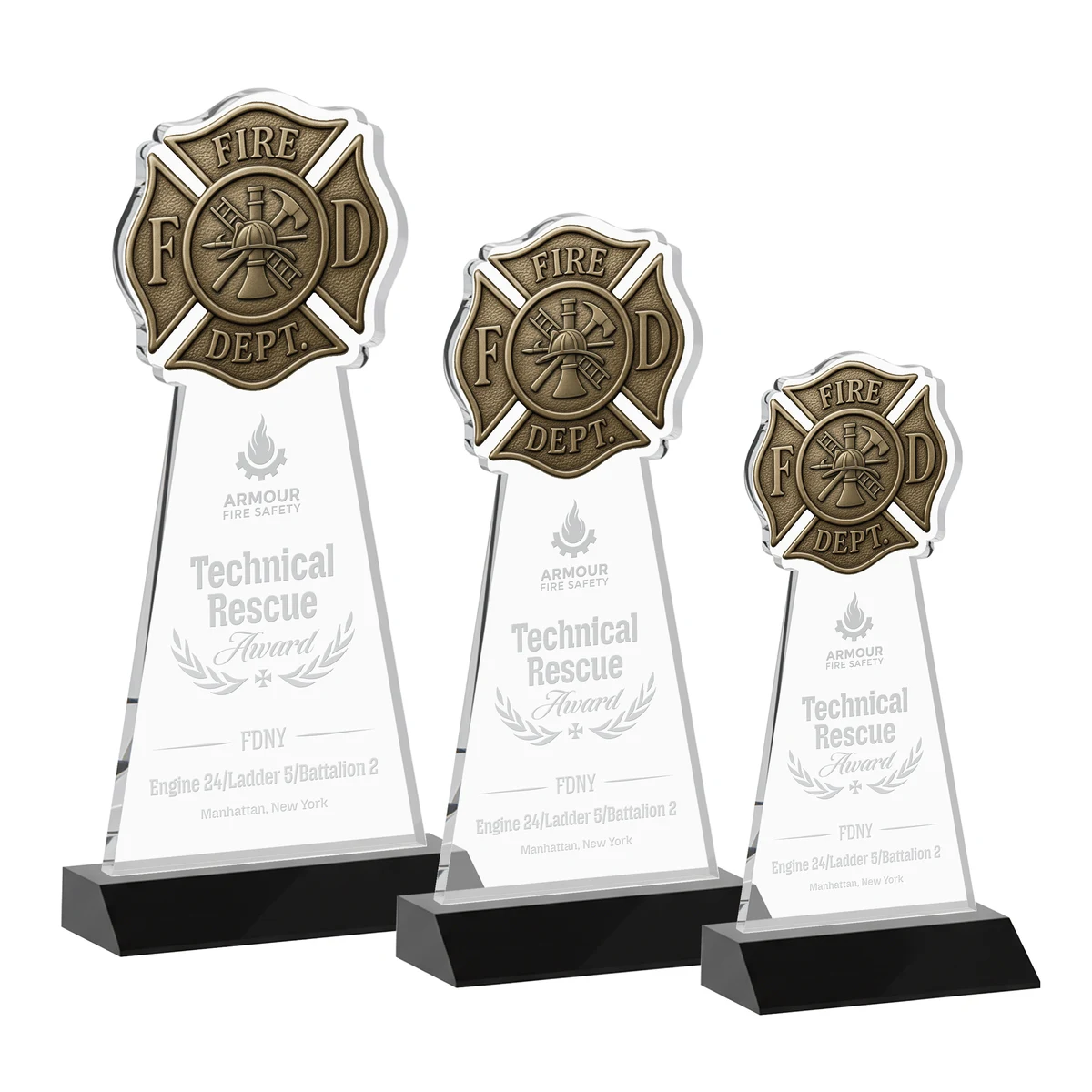 Fire Dept Award - Black 1
