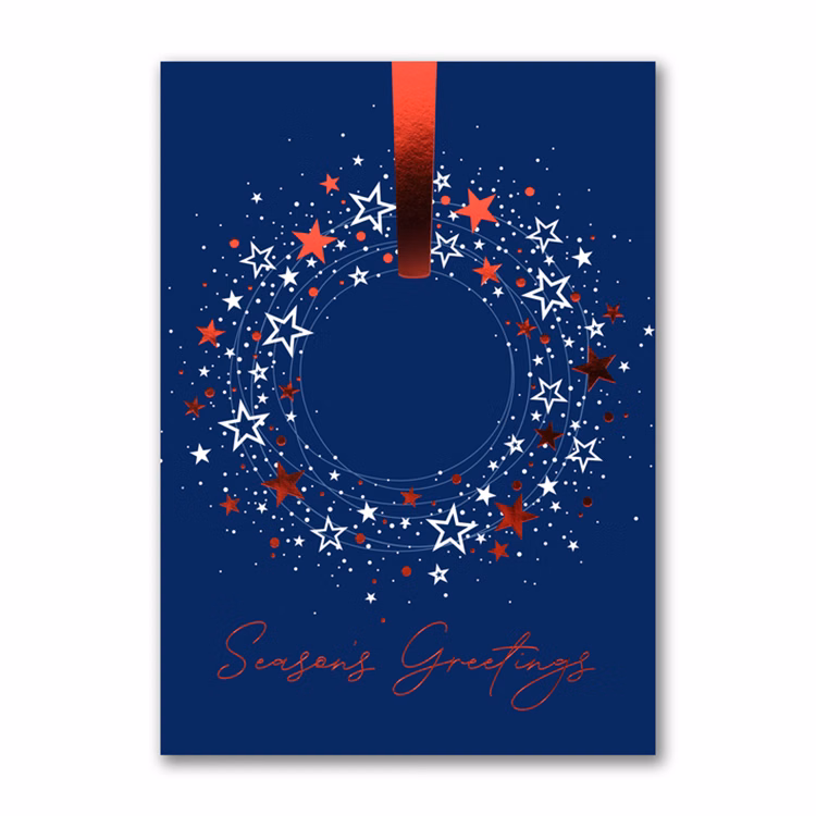 Scarlet Stars Holiday Card