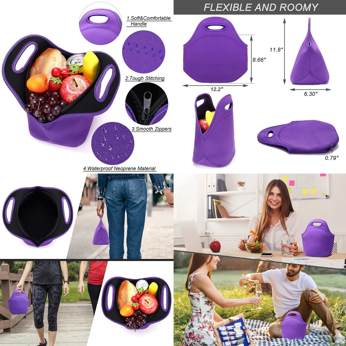 Lunch Bags Insulated Lunch Tote Bags 1