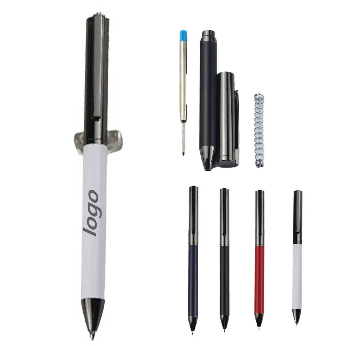Carbon Fiber Metal Ballpoint Pen 1