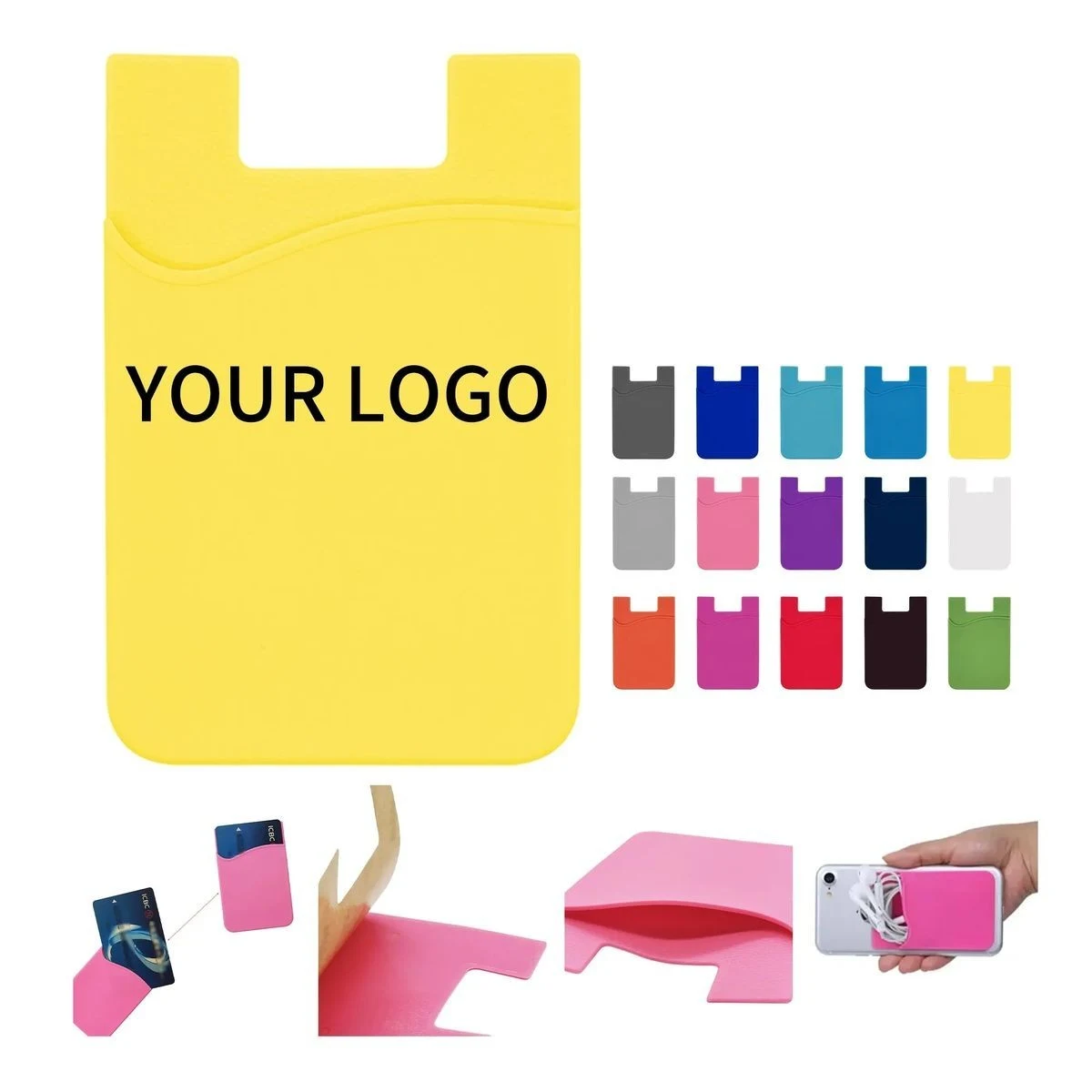 Silicone Phone Wallet with Card Slot 1