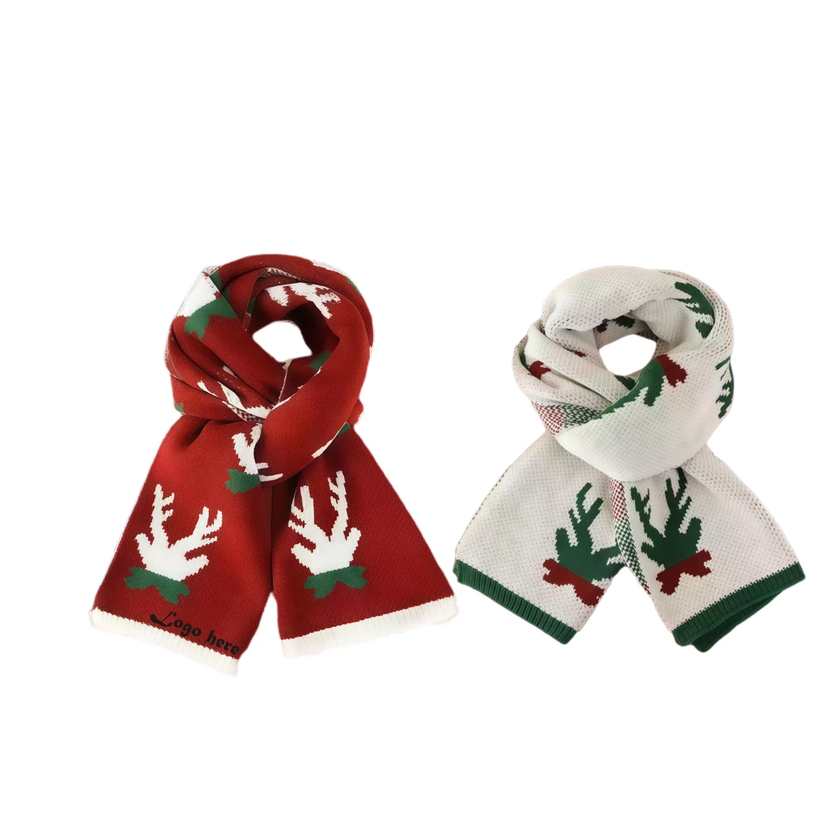 Embroidered Christmas Scarf MOQ10 1