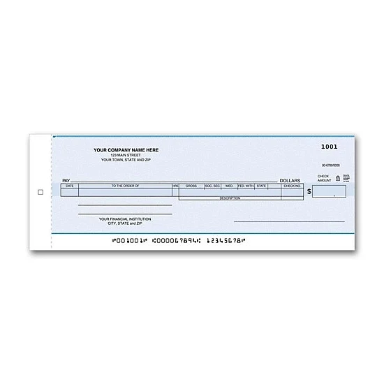 Payroll / general disbursement center checks 1