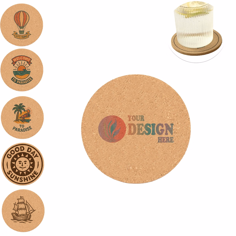 Round Wood Coaster