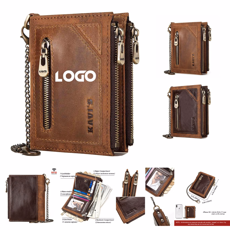 Men's Wallet Anti-theft Brush Leather Wallet