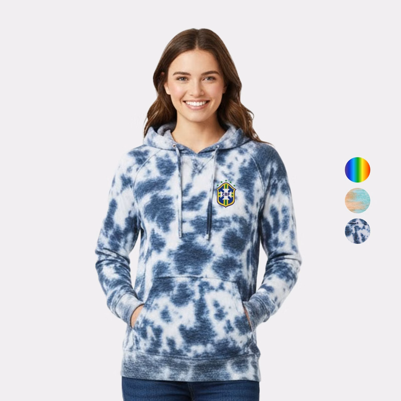 Courtney Women's Classic Fit Burnout V-Notch Hoodie