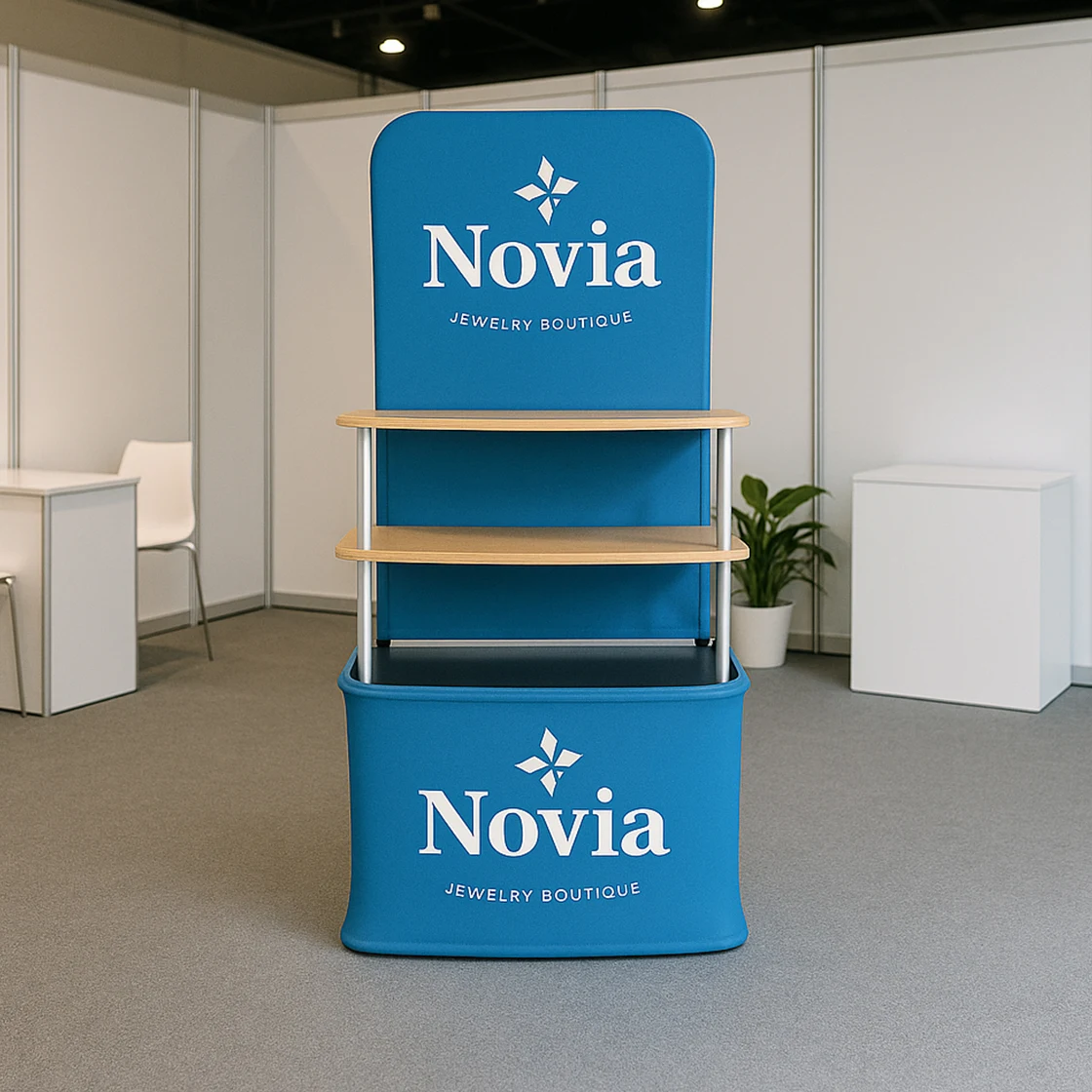 Fabric Backwall Display Rack - Double Sided (Graphic only) 1