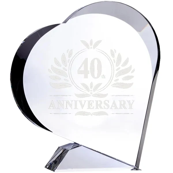 Giving Heart Optic Crystal Award 1