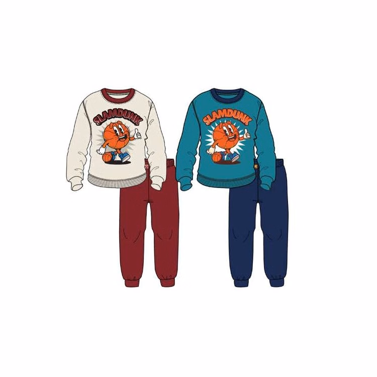 Boys' Fleece Top & Pant Set Red/Blue 12-24m