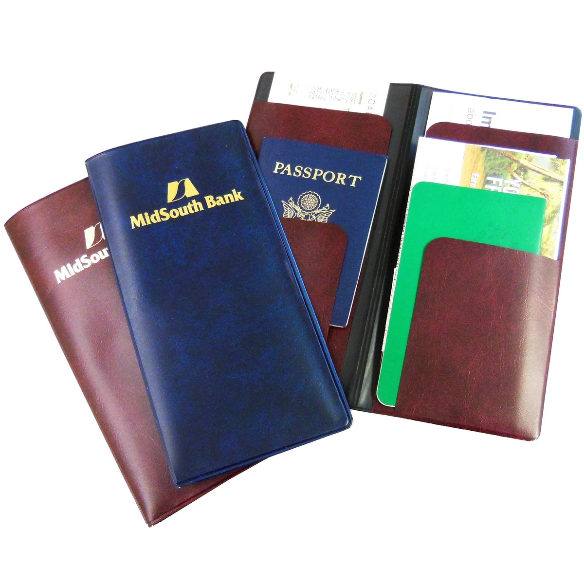 Deluxe Deep Spine Document Holder W/ Opaque Cover & Moire Lining 4 1/2 x 9 1/4 1