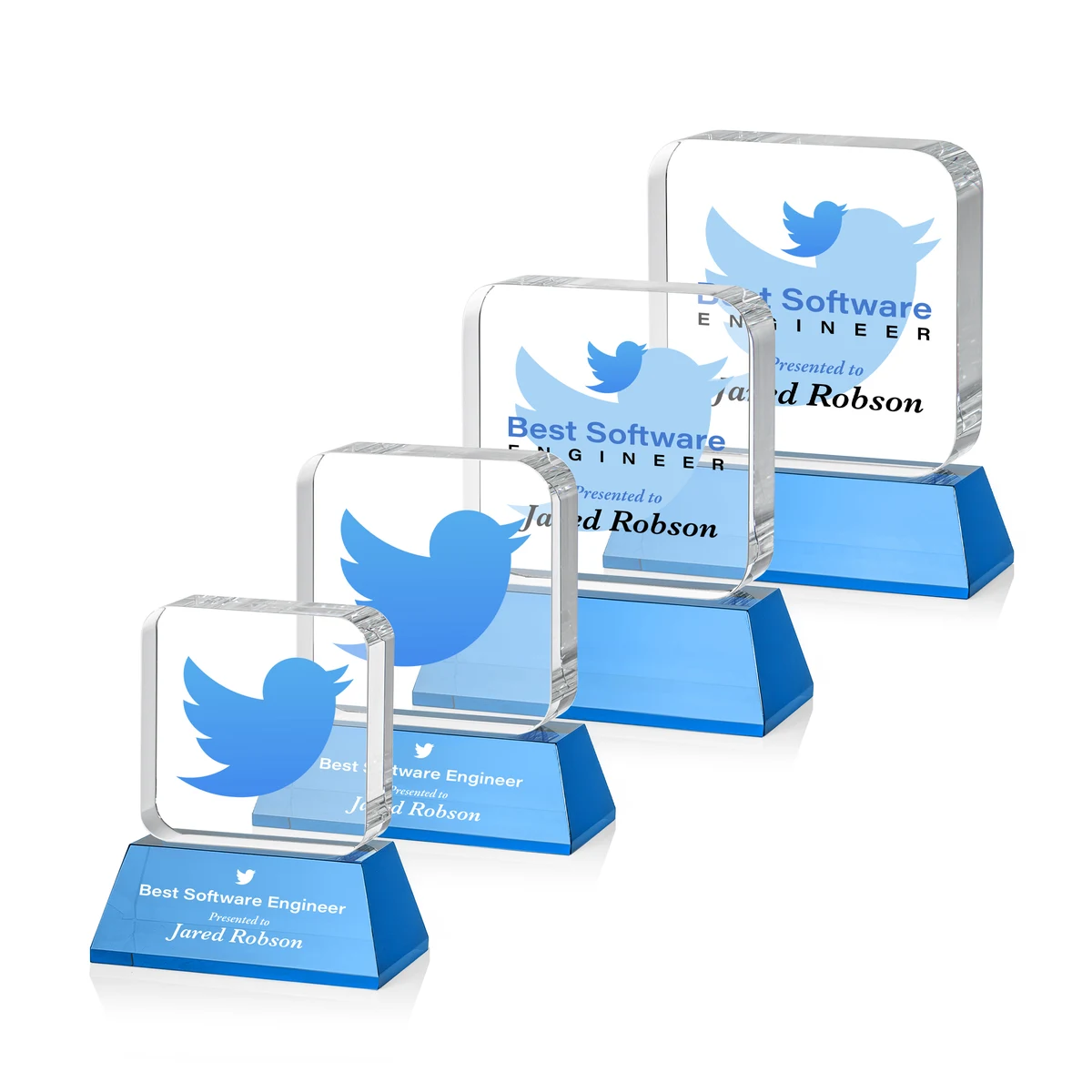 Flamborough VividPrint™ Award on Base - Sky Blue 1