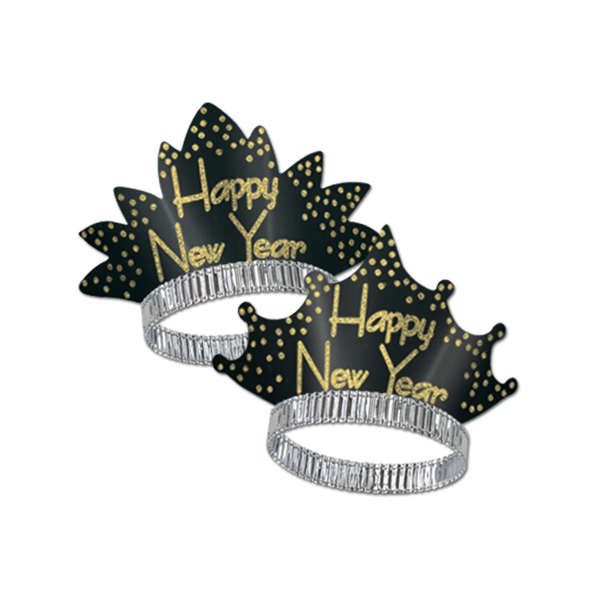 Black & Gold Sparkling Tiaras 1