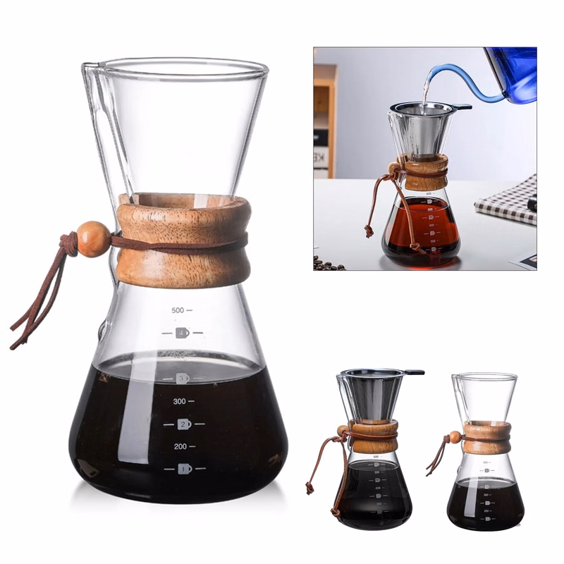 Pour Over Glasses Coffee Maker