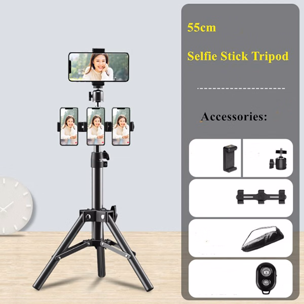 55cm Selfie Desktop Bracket  4 position mobile phone holder