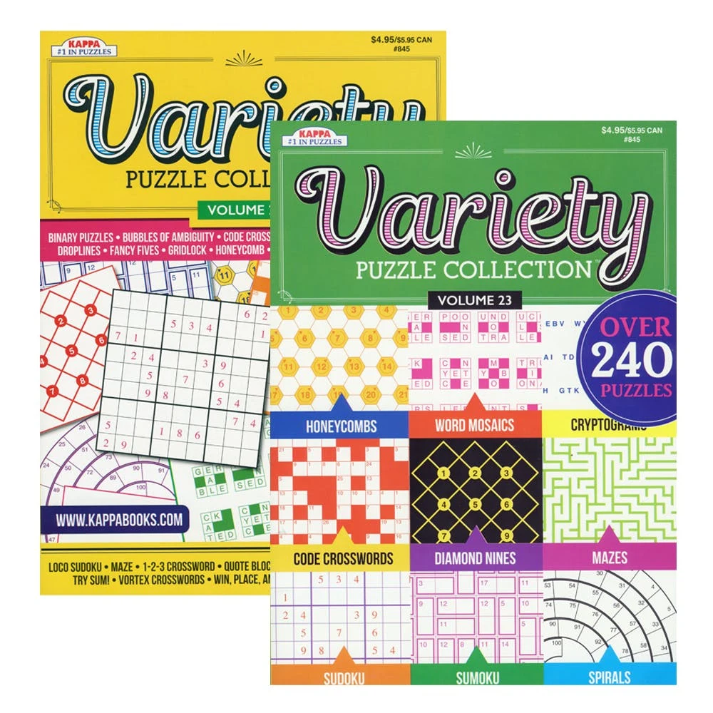 Variety Puzzle Book Collection - Two Titles 1