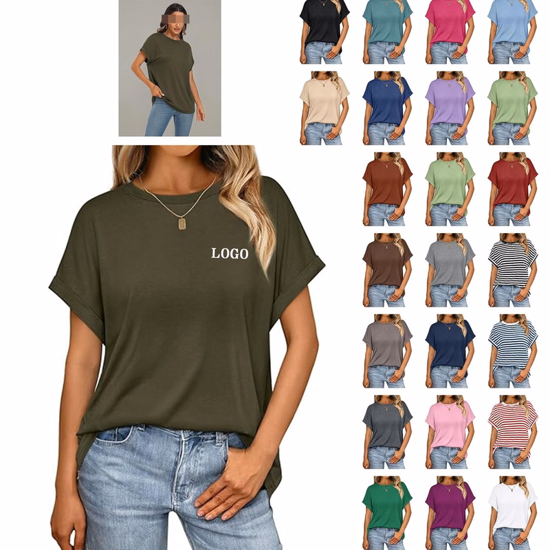 Women's Summer Top Oversized Short Sleeve